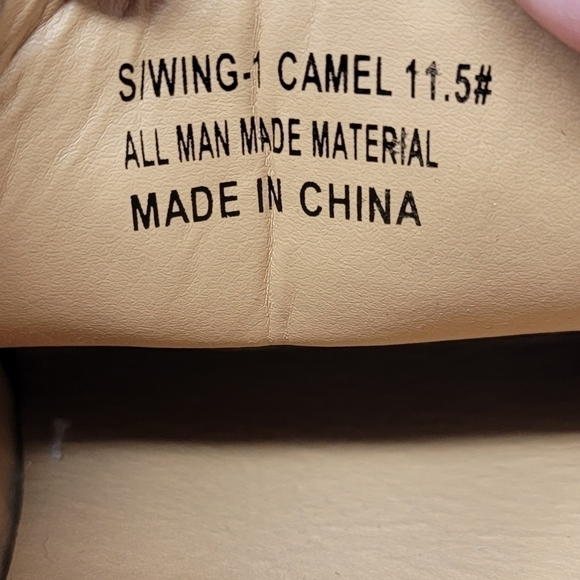 Adolfo | Camel Wingtip Oxford Tie Dress Shoes - Picture 7 of 8